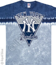 MLB New York Yankees Pennant Tie-Dye Tee 005